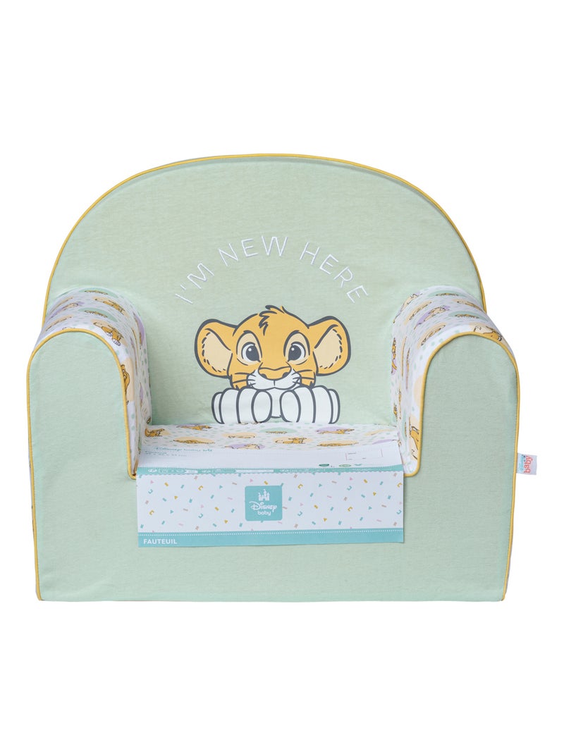 Fauteuil bébé en mousse déhoussable - Roi Lion Cosy Time - Babycalin Vert tilleul - Kiabi