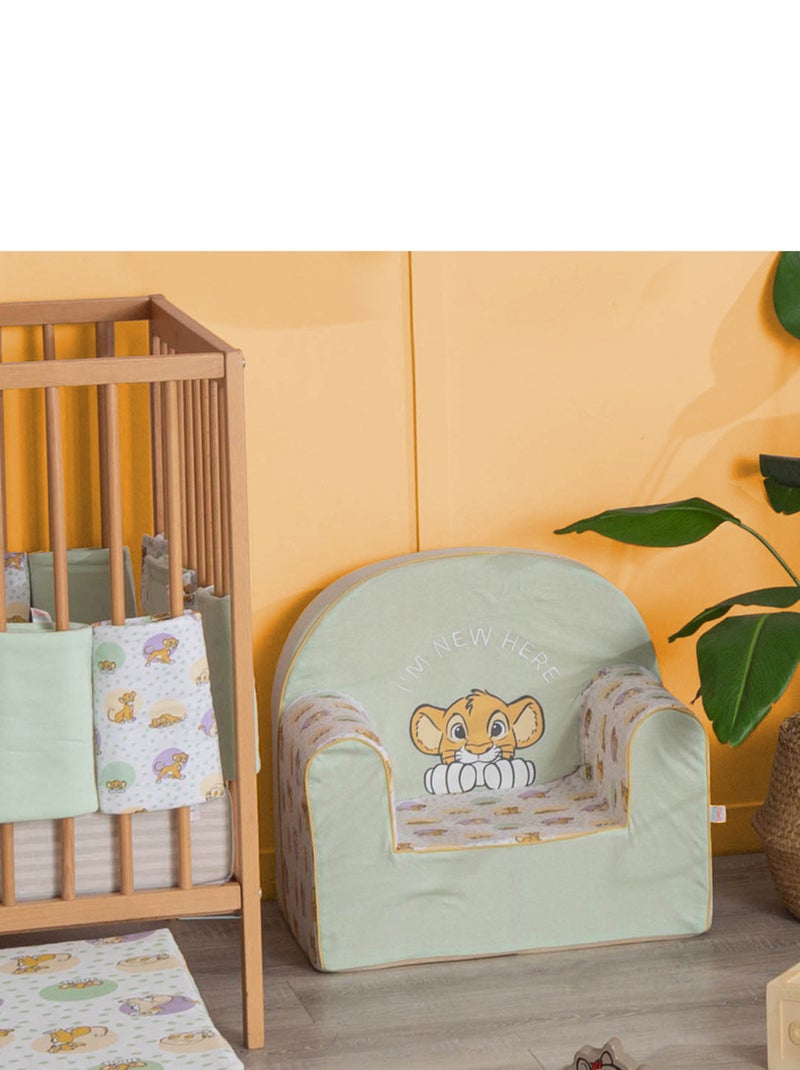 Fauteuil bébé en mousse déhoussable - Roi Lion Cosy Time - Babycalin Vert tilleul - Kiabi