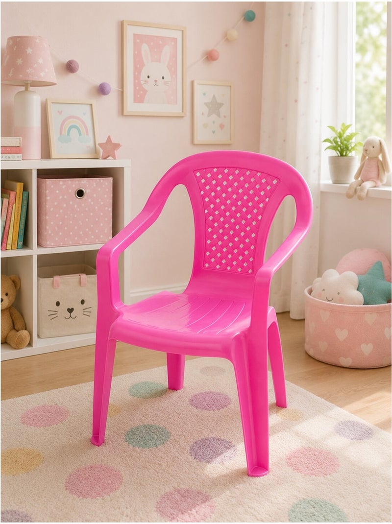 Fauteuil Camelia empilable pour enfants Rose - Kiabi