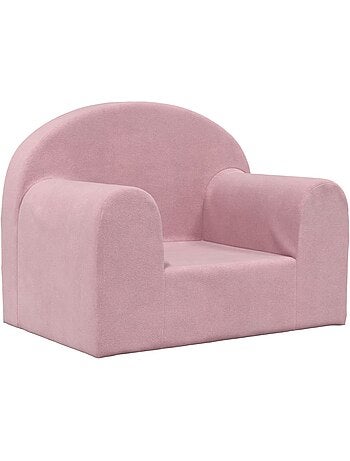 Fauteuil canapé enfant en peluche avec housse amovible lavable - vidaxl
