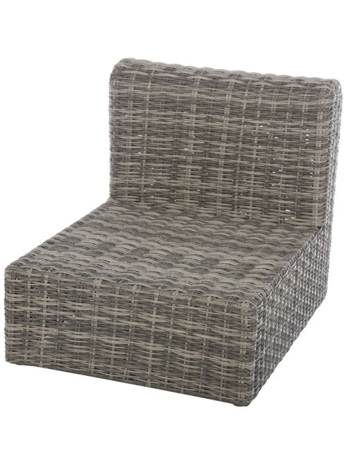 Fauteuil chauffeuse de jardin en résine tressée Moorea - Kiabi