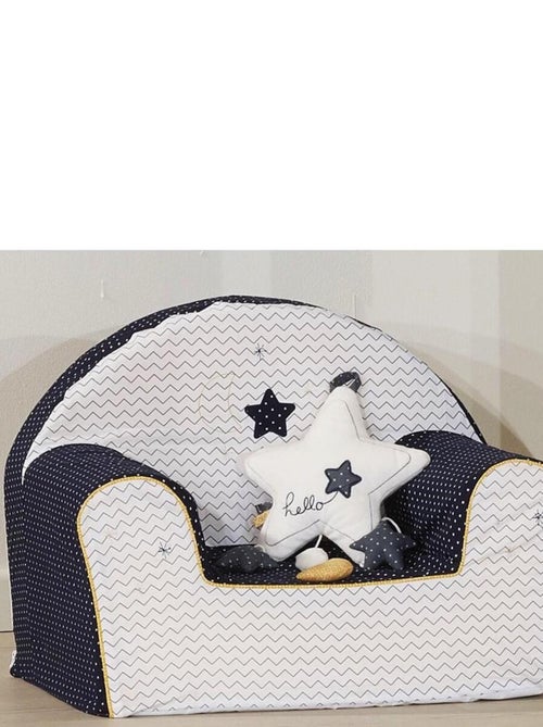 Fauteuil club 42x51cm en coton blanc - SAUTHON - Kiabi