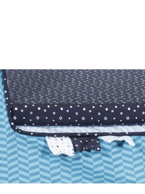 Fauteuil club 42x51cm en coton Bleu - SAUTHON - Kiabi