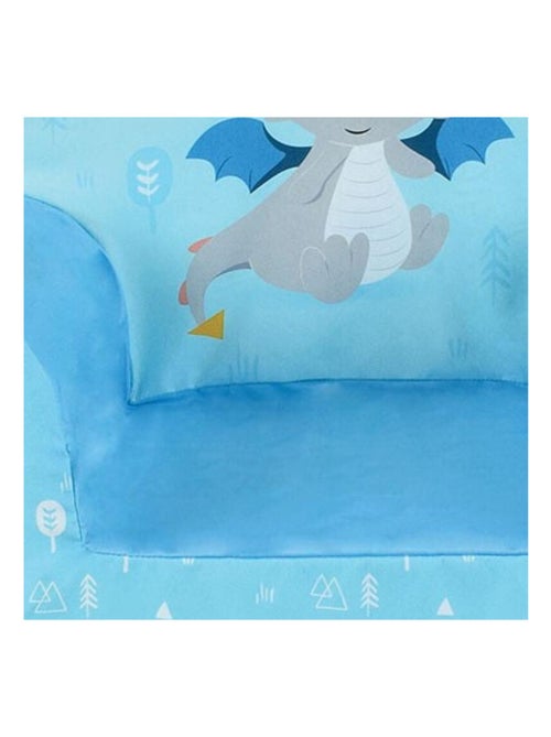 Fauteuil club bleu Léon le Dragon - Kiabi