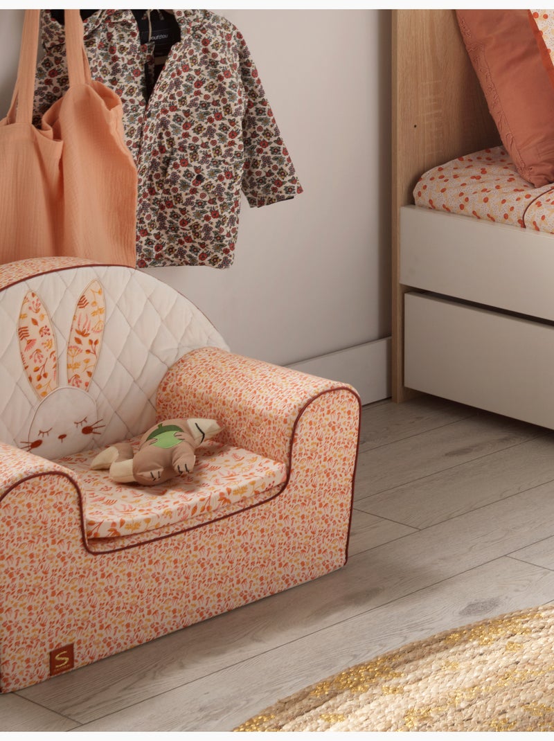 Fauteuil club en coton - SAUTHON Rose - Kiabi