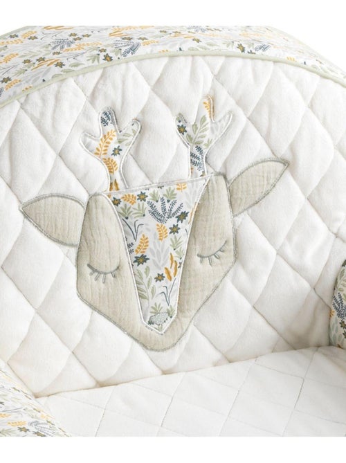 Fauteuil club  en coton blanc - SAUTHON - Kiabi