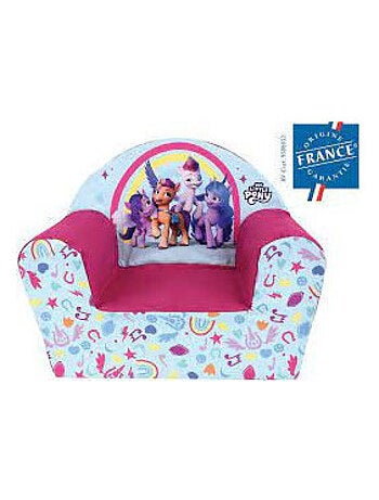 Fauteuil club en mousse - My Little Pony - Rose et Bleu - 52x42x33 cm