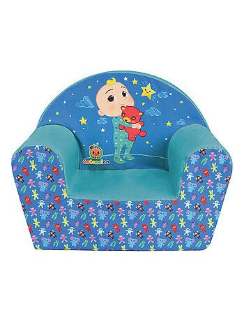Fauteuil club en mousse Cocomelon bleu 52x42x33 cm