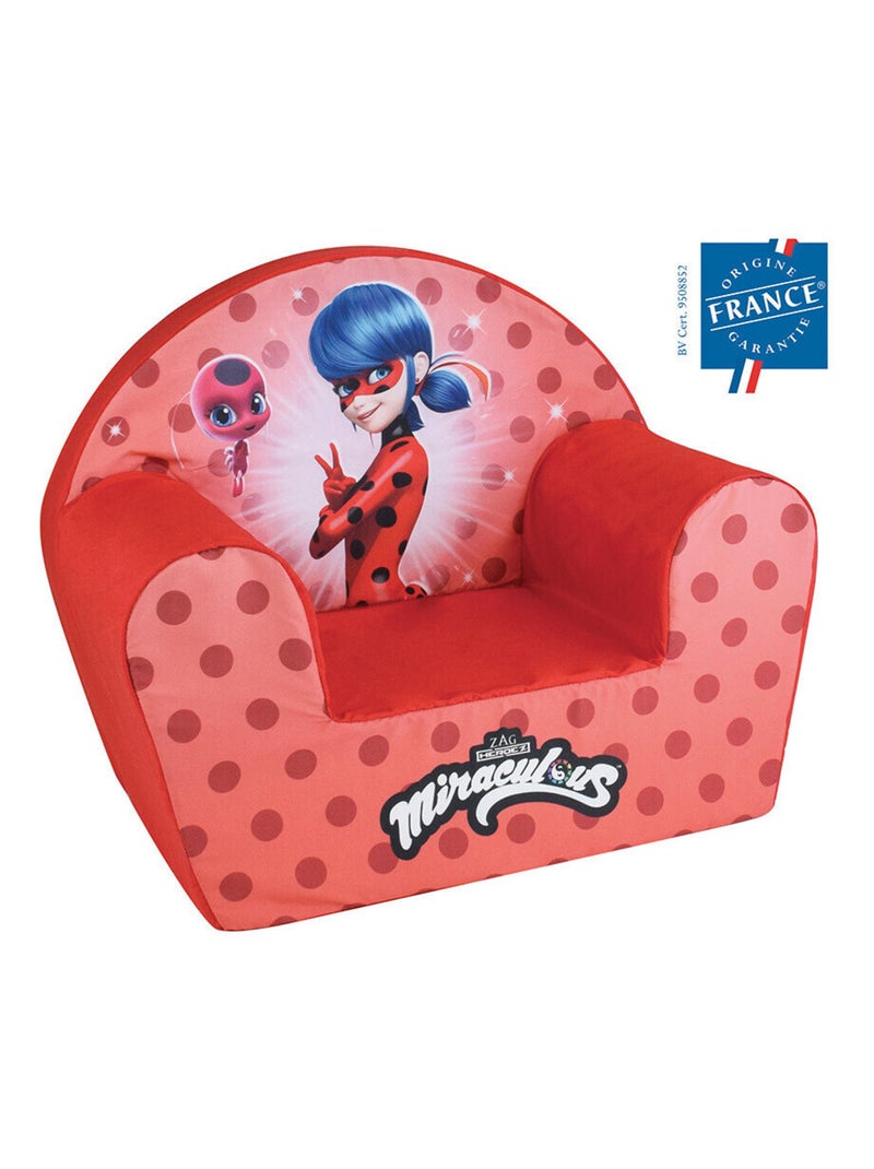 Fauteuil club en mousse miraculous rouge 52x42x33 cm Rouge - Kiabi