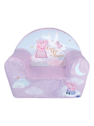 Fauteuil club en mousse Peppa pig violet 52x42x33 cm