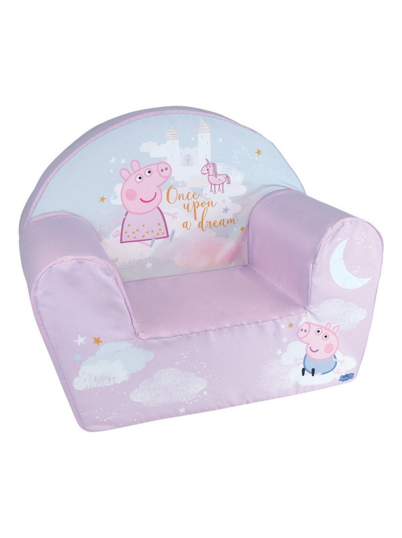 Fauteuil club en mousse Peppa pig violet 52x42x33 cm Rose - Kiabi