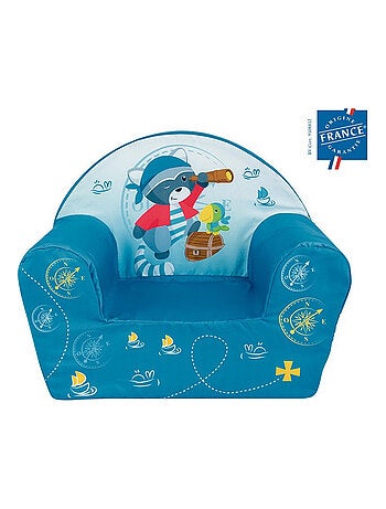 Fauteuil club John Le Raton pirate bleu