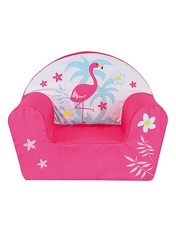 Fauteuil club mousse Flamant Rose