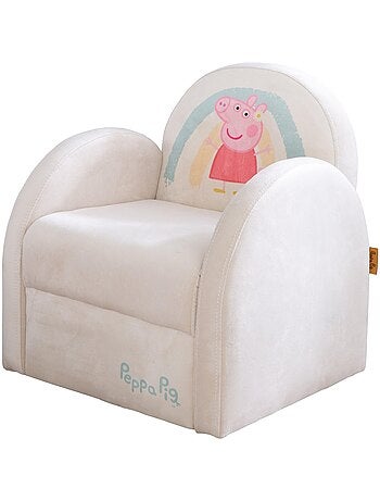 Fauteuil club pour enfant en velours doux 'Roba Peppa Pig'