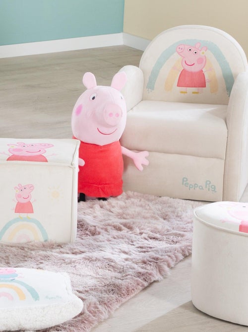 Fauteuil club pour enfant en velours doux 'Roba Peppa Pig' - Kiabi