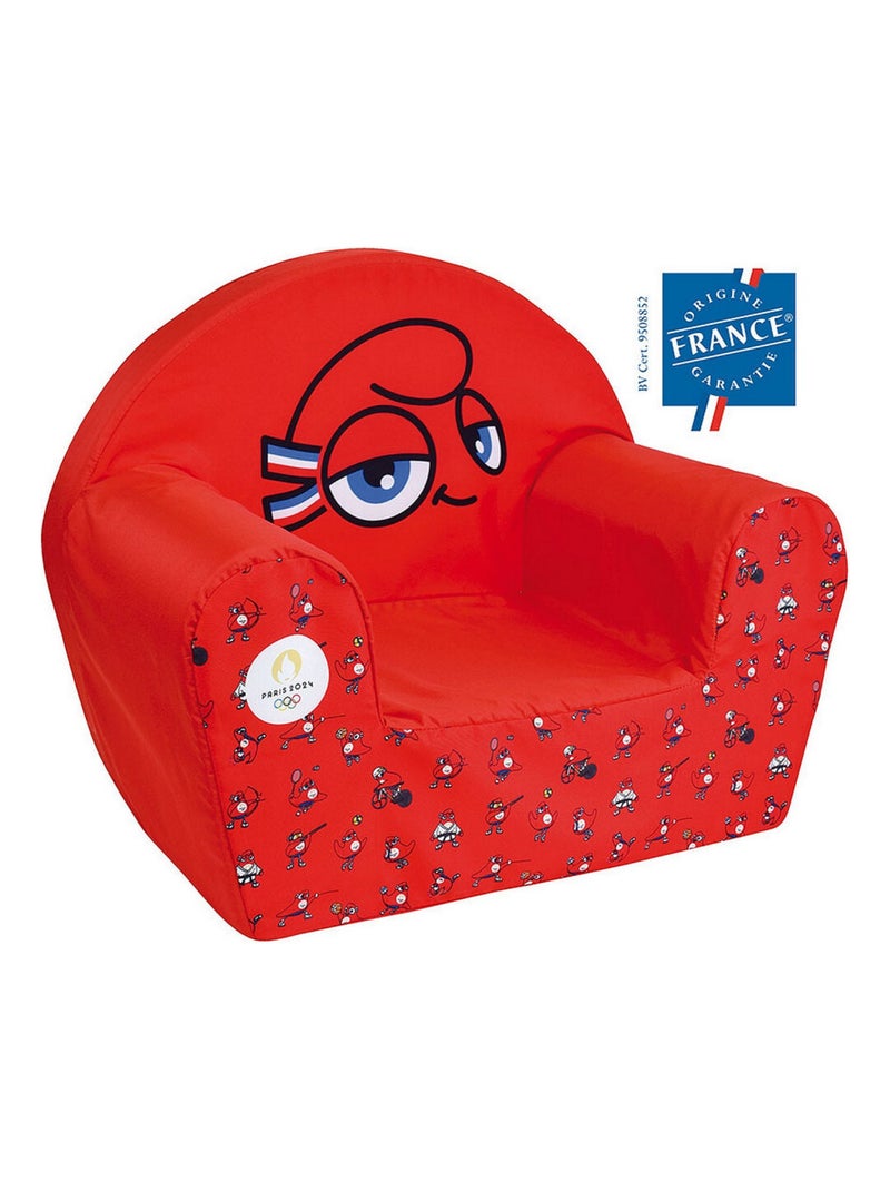 Fauteuil club rouge Mascotte Jeux Olympiques 2024 Rouge - Kiabi