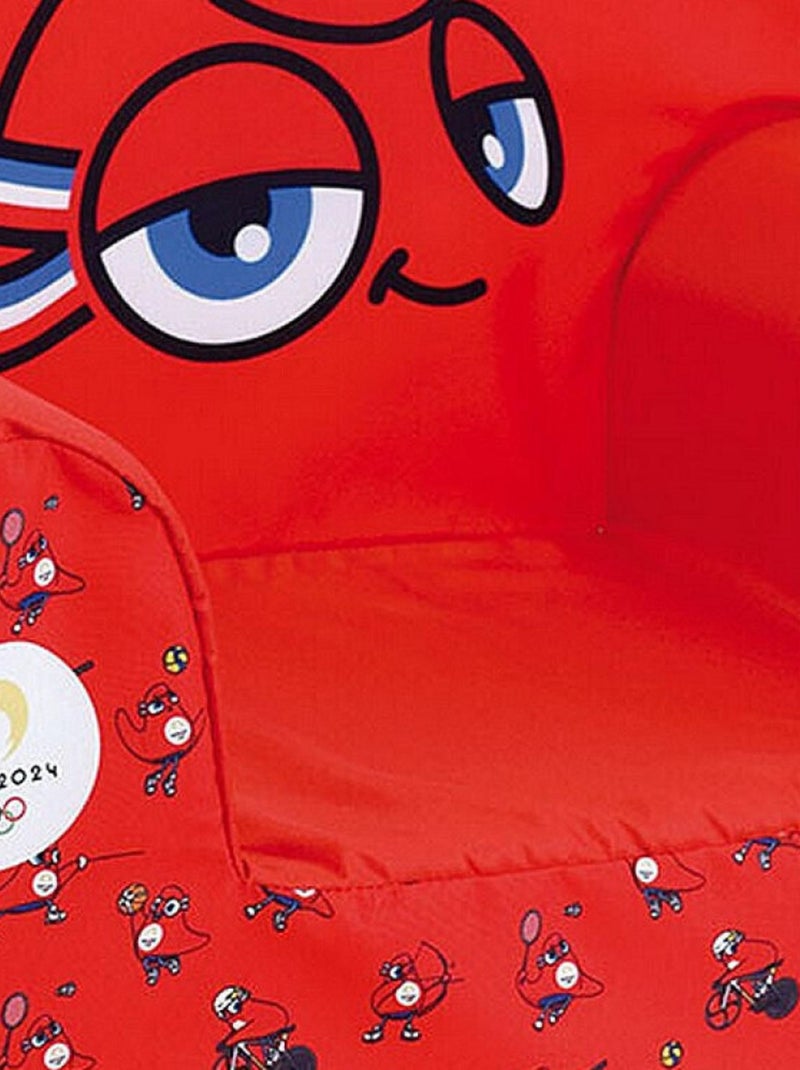 Fauteuil club rouge Mascotte Jeux Olympiques 2024 Rouge - Kiabi