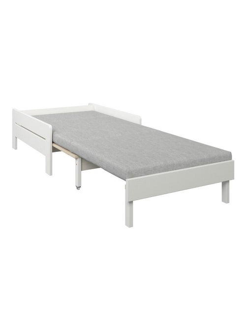 Fauteuil convertible en lit avec coussins pin massif BASILE - Kiabi
