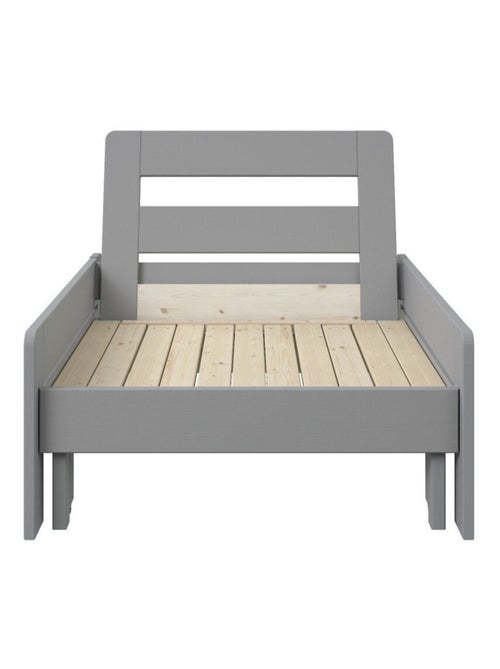 Fauteuil convertible en lit avec coussins pin massif  BASILE - Kiabi
