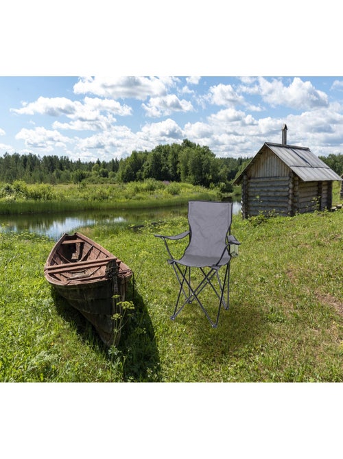 Fauteuil de camping compact et pliant avec accoudoirs - Kiabi