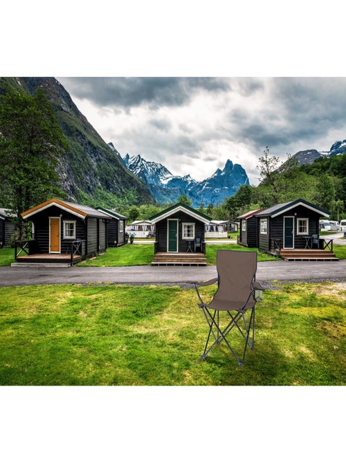 Fauteuil de camping pliant avec accoudoirs - Kiabi Fauteuil de camping pliant avec accoudoirs - Kiabi