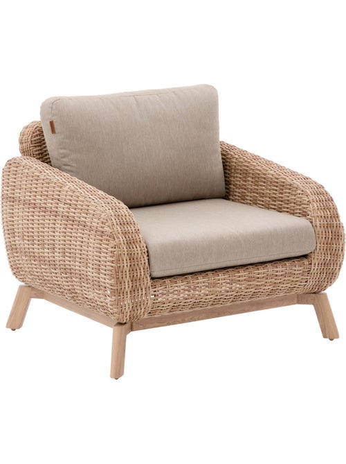 Fauteuil de jardin 2 places en résine tressée MANISSA - Kiabi Fauteuil de jardin 2 places en résine tressée MANISSA - Kiabi