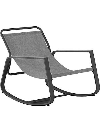 Fauteuil de jardin à bascule FELINIO