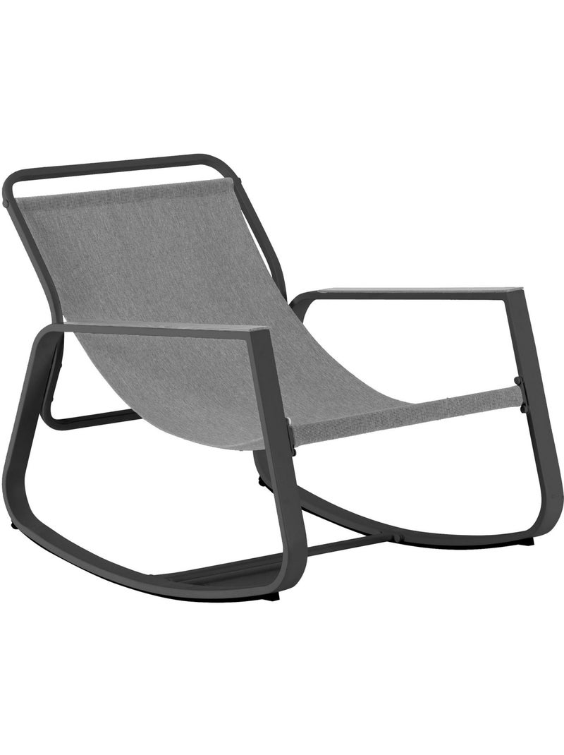 Fauteuil de jardin à bascule FELINIO Gris - Kiabi