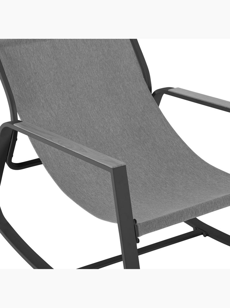 Fauteuil de jardin à bascule FELINIO Gris - Kiabi