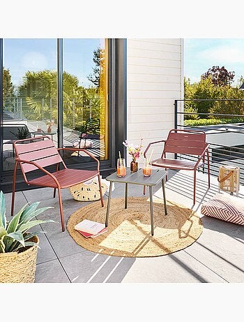 Fauteuil de jardin empilable en acier PHUKET