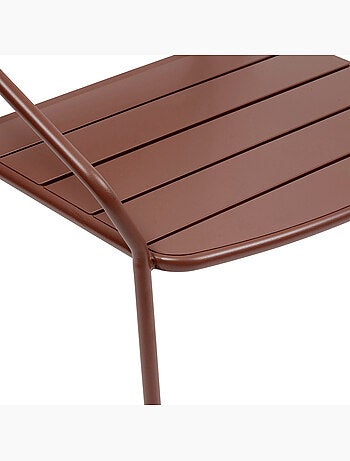 Fauteuil de jardin empilable en acier PHUKET