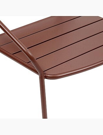 Fauteuil de jardin empilable en acier PHUKET