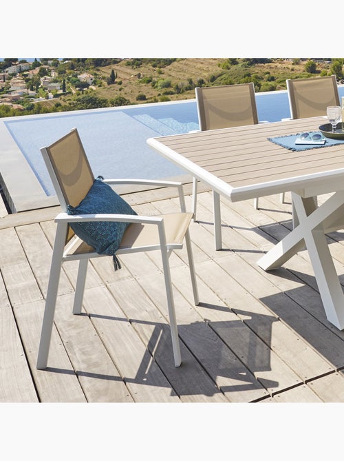 Fauteuil de jardin empilable en aluminium AXIOME - Kiabi
