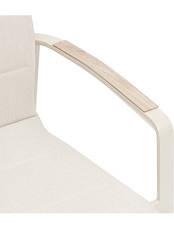 Fauteuil de jardin empilable en aluminium DIESE