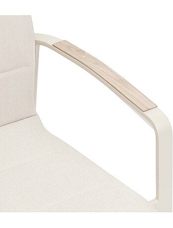 Fauteuil de jardin empilable en aluminium DIESE