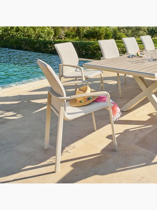 Fauteuil de jardin empilable en aluminium DIESE - Kiabi Fauteuil de jardin empilable en aluminium DIESE - Kiabi