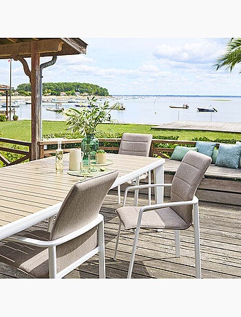 Fauteuil de jardin empilable en aluminium DIESE
