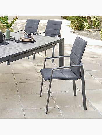 Fauteuil de jardin empilable en aluminium DIESE