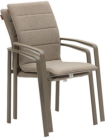 Fauteuil de jardin empilable en aluminium DIESE