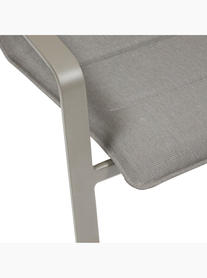 Fauteuil de jardin empilable en aluminium DIESE Marron - Kiabi