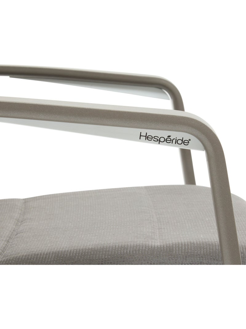 Fauteuil de jardin empilable en aluminium DIESE Marron - Kiabi