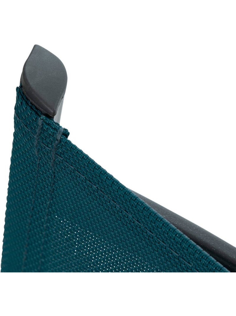 Fauteuil de jardin empilable en aluminium effet bois AXANT Bleu canard - Kiabi
