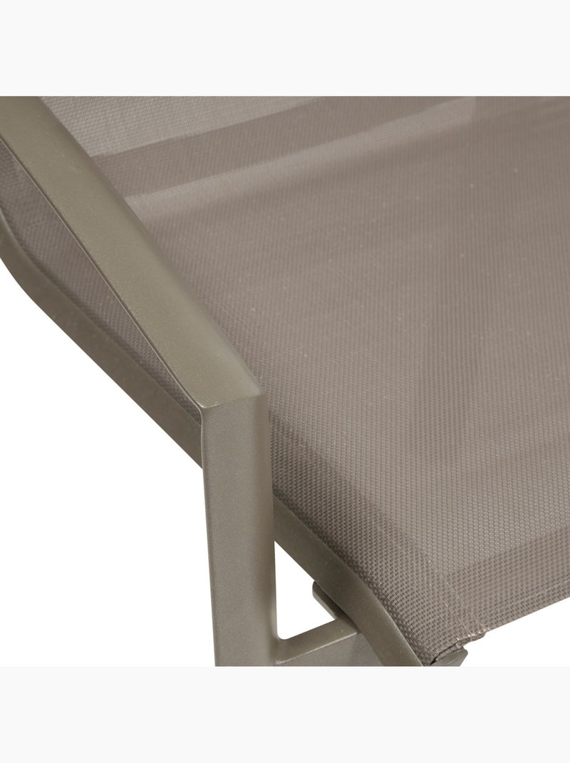 Fauteuil de jardin empilable en aluminium effet bois AXANT Marron noisette - Kiabi