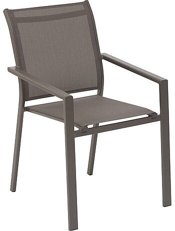 Fauteuil de jardin empilable en aluminium ESSENTIA