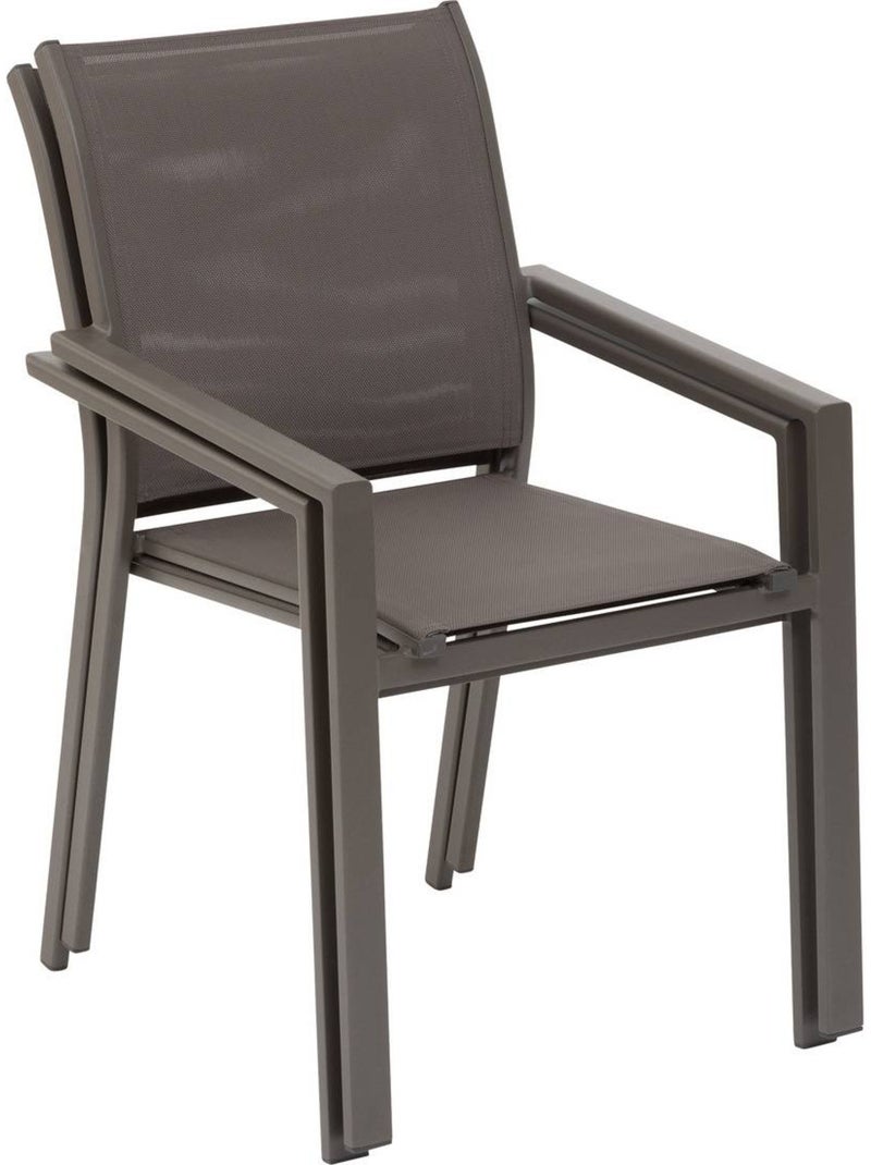 Fauteuil de jardin empilable en aluminium essentia Beige - Kiabi