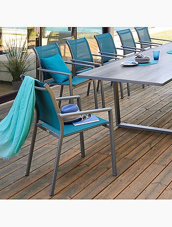 Fauteuil de jardin empilable en aluminium ESSENTIA