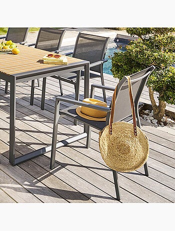 Fauteuil de jardin empilable en aluminium ESSENTIA