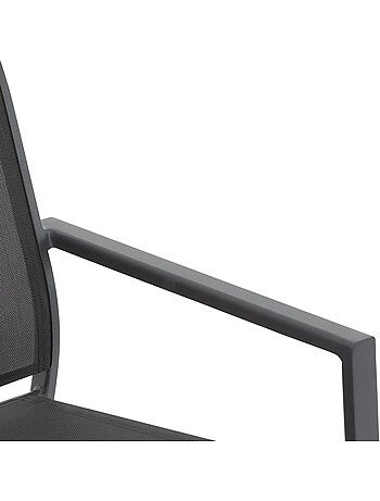 Fauteuil de jardin empilable en aluminium ESSENTIA