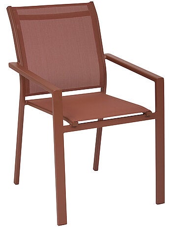 Fauteuil de jardin empilable en aluminium ESSENTIA