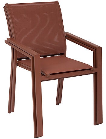 Fauteuil de jardin empilable en aluminium ESSENTIA